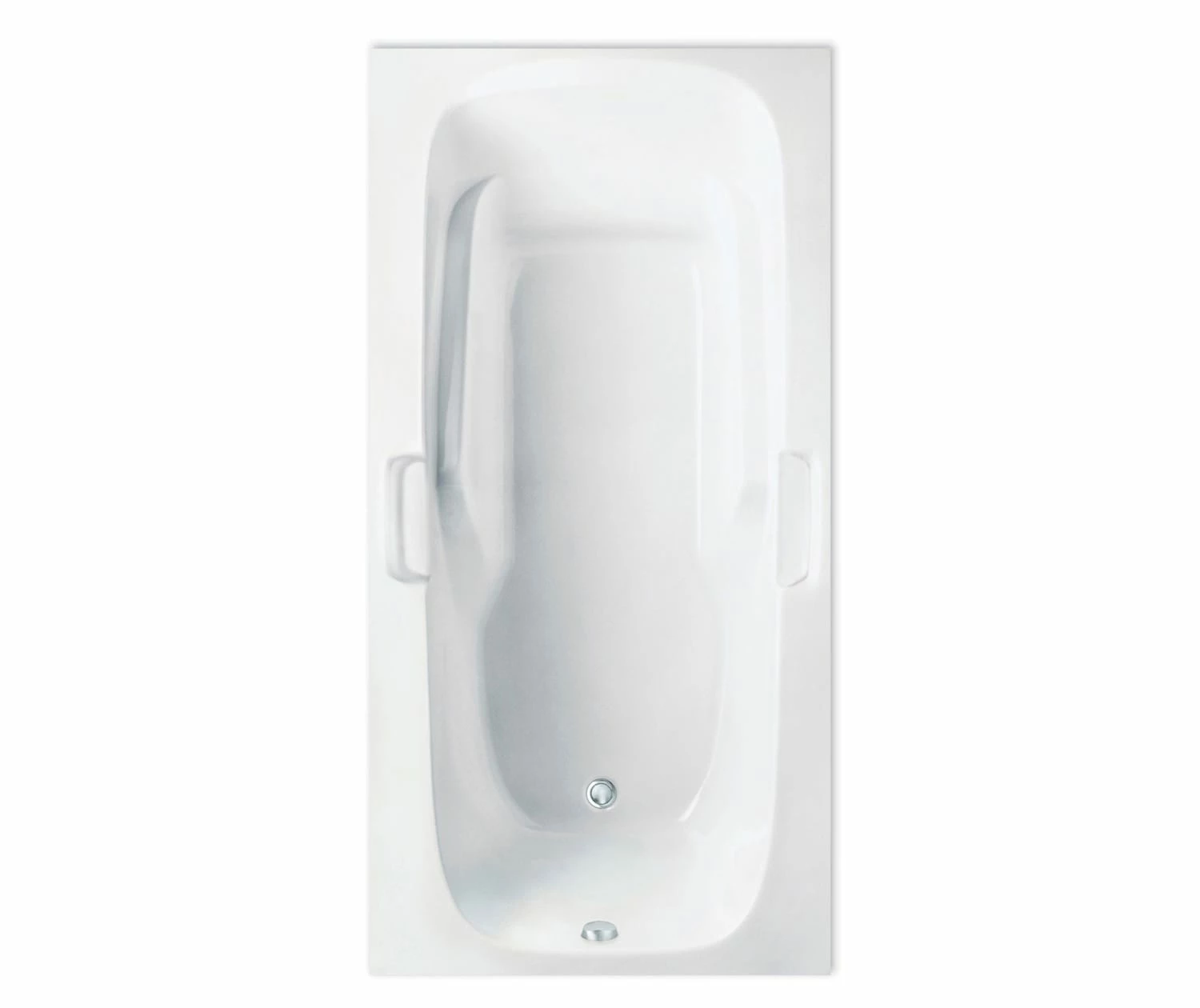 Jasmine II 72 X 36 AcrylX Drop-in Universal Drain Bathtub In White - Image 7