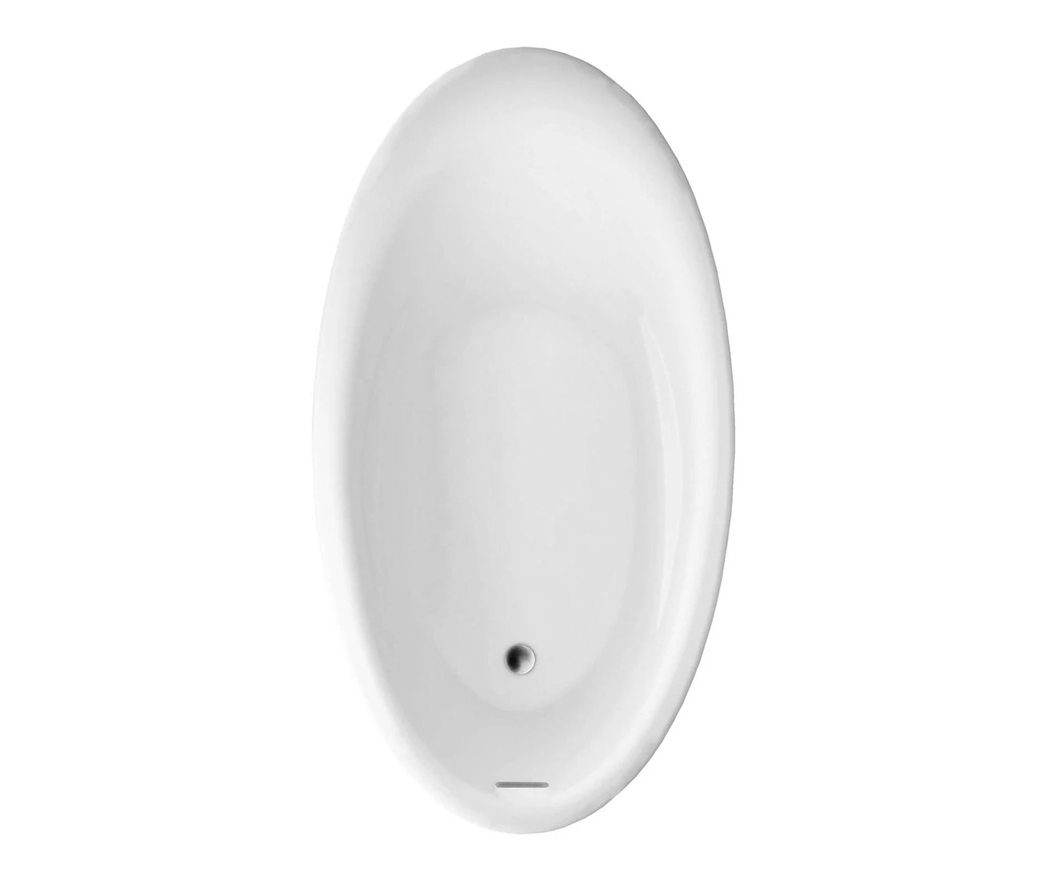 Marla 6938 Acrylic Drop-in Universal Drain Bathtub In White - Image 3