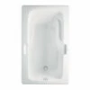 Montrose I Stocking 60 X 36 Acrylic Drop-in Universal Drain Bathtub In White