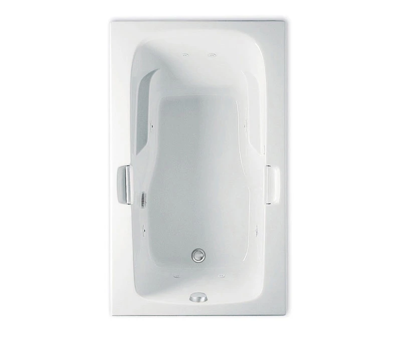 Montrose II 1X 72 X 36 Acrylic Drop-in Universal Drain Bathtub In White - Image 2