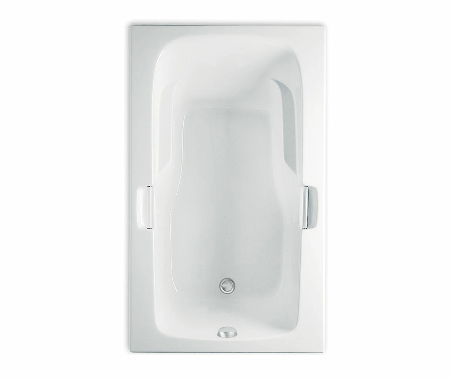 Montrose II 1X 72 X 36 Acrylic Drop-in Universal Drain Bathtub In White