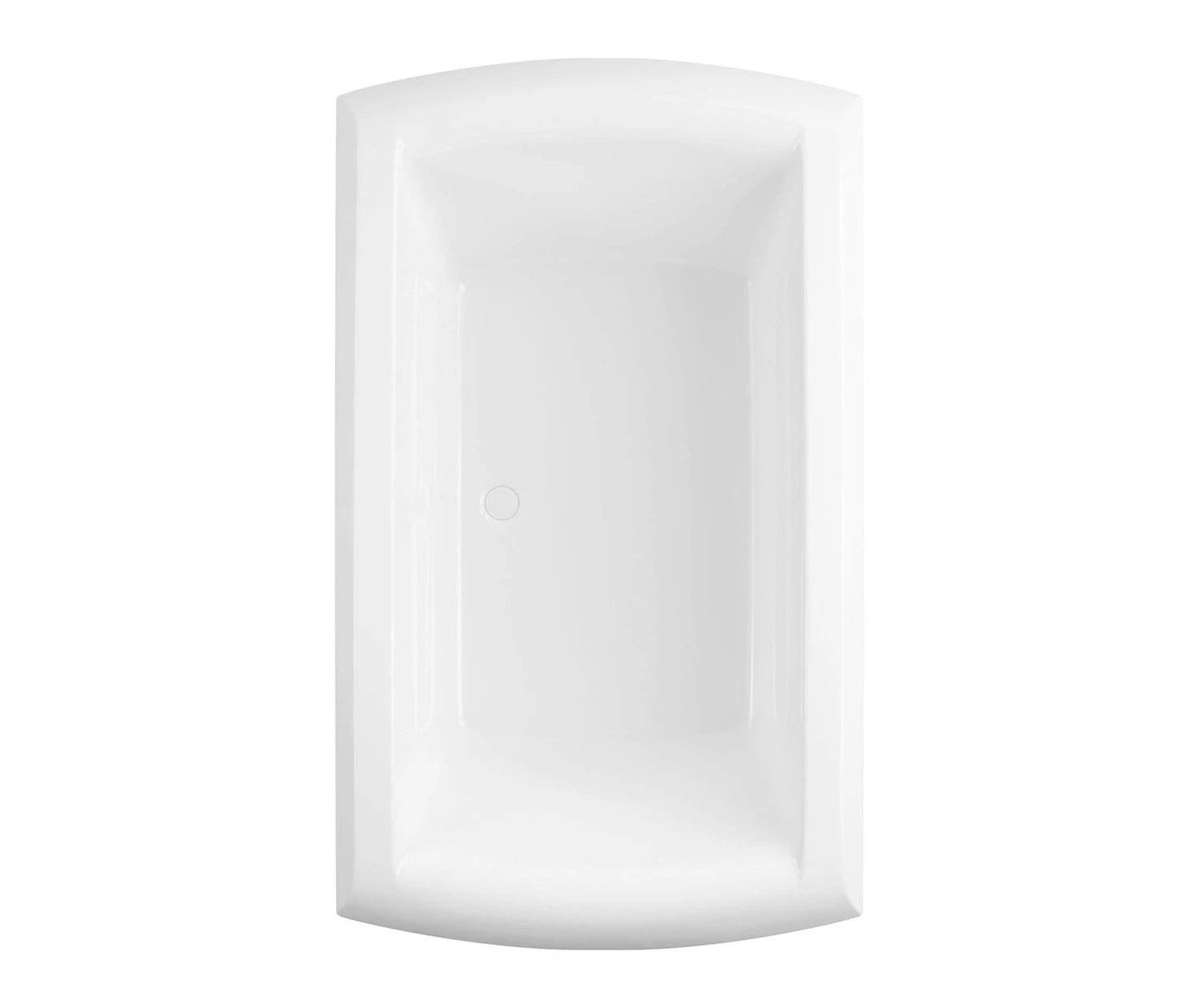 Motif 7242C Acrylic Drop-in Front-Center Drain Bathtub In White