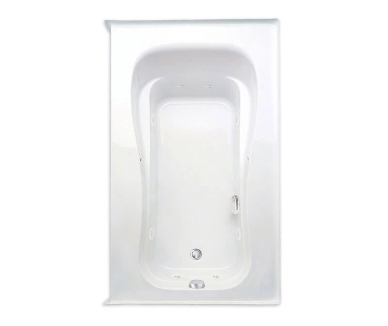 Novelli Stocking 60 X 37 Acrylic Alcove Left-Hand Drain Bathtub In White - Image 5