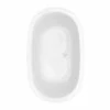 Olive 7444C Acrylic Drop-in Front-Center Drain Bathtub In White