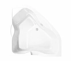 Portland 6060 Acrylic Corner Front-Center Drain Bathtub In White