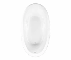 Reina 7240 Acrylic Drop-in Universal Drain Bathtub In White