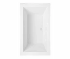 Soco 7242C Acrylic Drop-in Front-Center Drain Bathtub In White