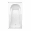 Vecelli Elements 72 X 36 Acrylic Alcove Left-Hand Drain Bathtub In White