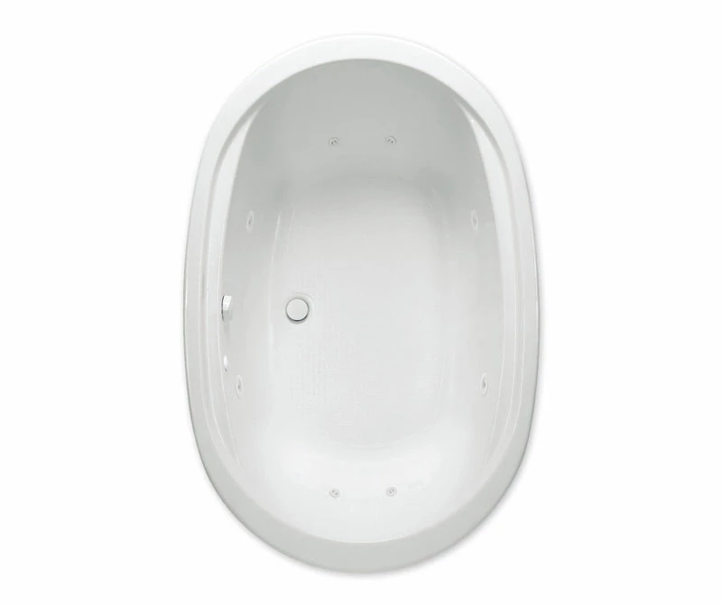 Velencia 1.5 Stocking 66 X 43 Acrylic Drop-in Front-Center Drain Bathtub In White - Image 4