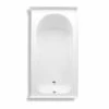 Vincenzo Q 1X 66 X 35 Acrylic Alcove Left-Hand Drain Bathtub In White