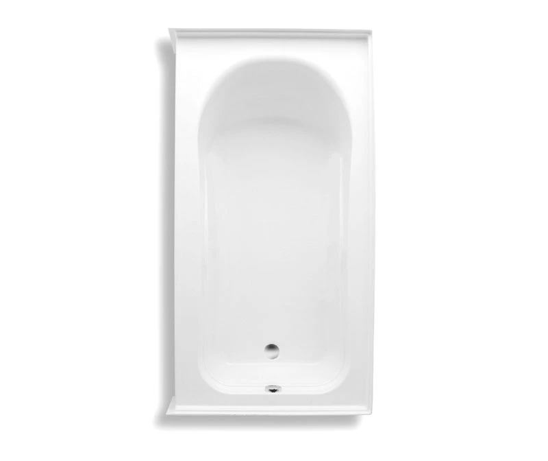 Vincenzo Q Stocking 66 X 35 Acrylic Alcove Left-Hand Drain Bathtub In White - Image 4