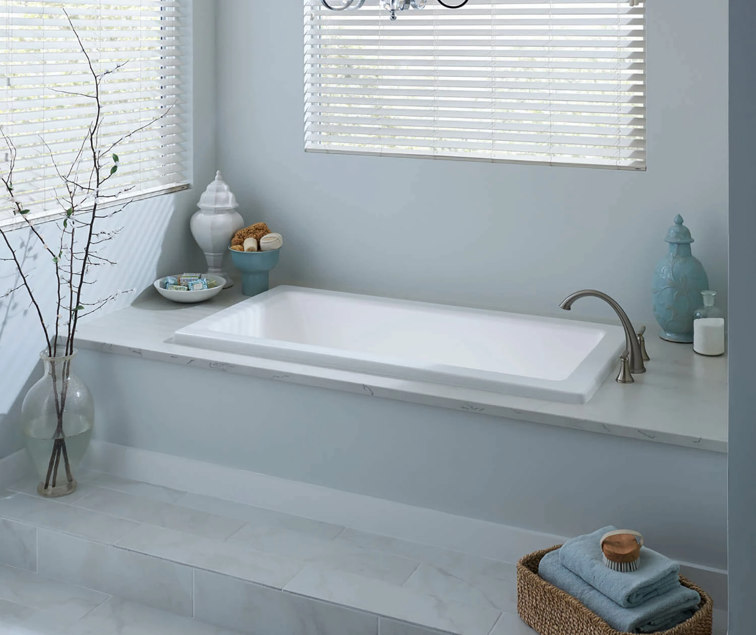 W6032DMIN 60 X 32 AcrylX Drop-in Universal Drain Bathtub In White - Image 5