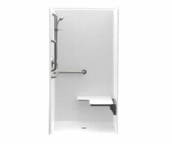 1363BFSCST 36 X 36 AcrylX Alcove Center Drain One-Piece Shower In White