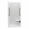 1363EN 36 X 36 AcrylX Alcove Center Drain One-Piece Shower In White