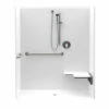 1603BFSC 60 X 34 AcrylX Alcove Center Drain One-Piece Shower In White