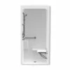 3636BFSC 36 X 36 Acrylic Alcove Center Drain One-Piece Shower In White
