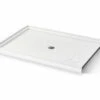 Icon SB6042 AcrylX Alcove Center Drain Shower Base In White