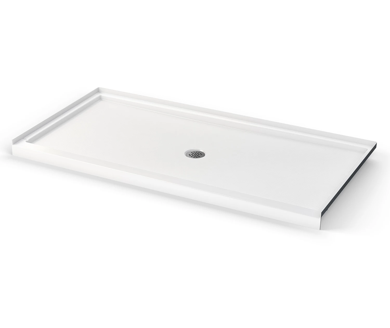 Icon SB7236 AcrylX Alcove Center Drain Shower Base In White - Image 3