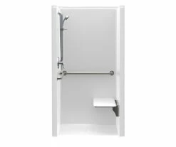 1363BFRFMA 36 X 36 AcrylX Alcove Center Drain One-Piece Shower In White